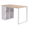 vidaXL Writing Desk 47.2x23.6x29.5" Oak and White