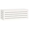 vidaXL Storage Box White Solid pine wood Large Storage Box Rectangular