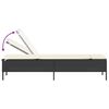 vidaXL Sun Lounger Set Black, Cream White