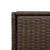 vidaXL Garden Storage Cabinet Brown PE rattan Large