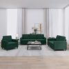 vidaXL Sofa Set Dark Green Velvet, Metal Large Seats Many Sofa Set
