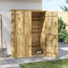vidaXL Tool Shed Natural Treated pine 48.4 x 19.7 x 67.3 in