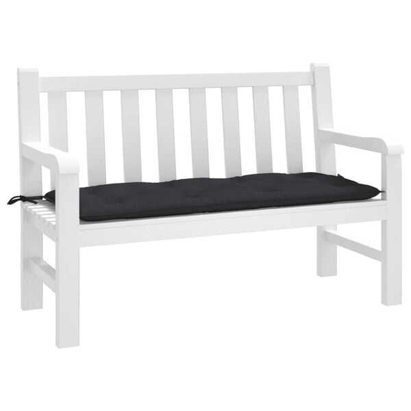 vidaXL Garden Bench Cushion Black Oxford fabric 47.2x19.7x2.8 in