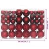 vidaXL Christmas Bauble Set of 100 Wine Red Polystyrene Small