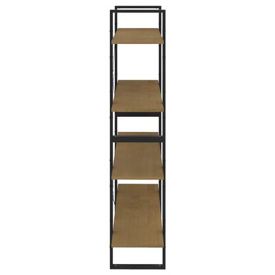 vidaXL 4-Tier Book Cabinet 39.4"x11.8"x55.1" Solid Pine Wood