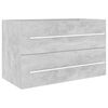 vidaXL Bathroom Furniture Set Concrete Grey Engineered Wood