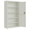 vidaXL File Cabinet Light Grey Powder-coated Steel Extra Wide