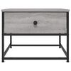 vidaXL Coffee Table Gray Sonoma Engineered Wood 20.1 x 20.1 x 15.7 in