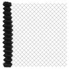 vidaXL Chain Link Fence Gray 393.7" x 5.9" Steel