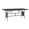 vidaXL Garden Dining Set Anthracite and Grey