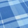vidaXL Picnic Blanket Foldable Blue Plaid 78.7"x78.7" Velvet