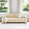 vidaXL Sofa Cream 86.61 x 30.71 x 33.07 in Fabric