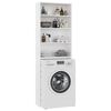 vidaXL Washing Machine Cabinet White 25.2x9.4x74.8"