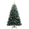 vidaXL Artificial Hinged Christmas Tree 150 LEDs & Ball Set 47.2"
