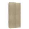 vidaXL Shoe Cabinet Sonoma oak Engineered wood Standard Shoe Cabinet
