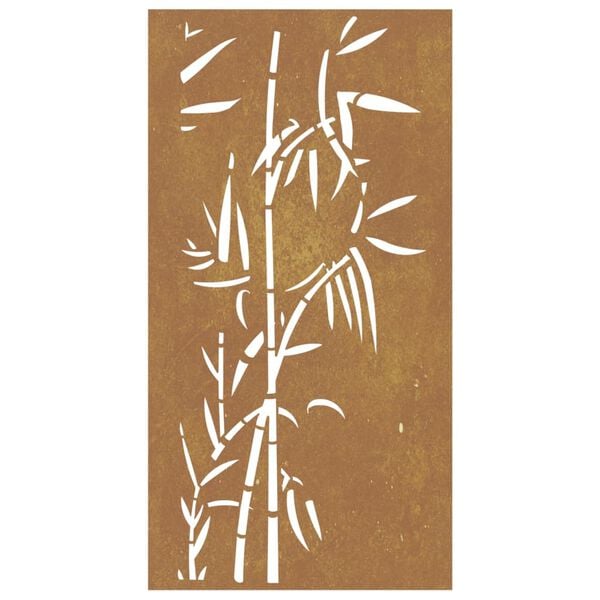 vidaXL Garden Wall Art Rusty Corten Steel 41.3x21.7 in Decorative Inlays