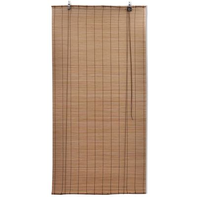 Brown Bamboo Roller Blinds 59.1" x 86.6"