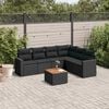 vidaXL Garden Sofa Set Black