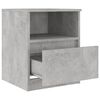 vidaXL Bed Cabinet Set of 2 Concrete gray Engineered wood Bed Cabinet