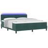 vidaXL Box Spring Bed with Headboard Dark green 70.9" x 78.7" Velvet