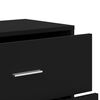 vidaXL Sideboard Black Engineered Wood Medium Living Room Storage