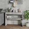 vidaXL Console Table Concrete Grey Engineered Wood Standard Modern