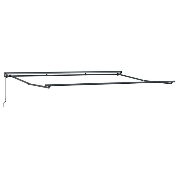 vidaXL Awning Frame Retractable Manual Anthracite 177.17" x 118.11