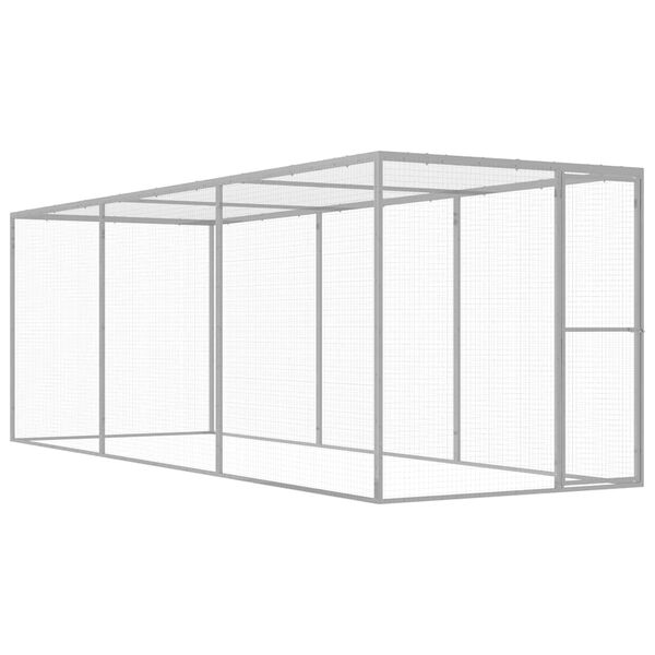 vidaXL Cat Cage 14.8&lsquo;x4.9&lsquo;x4.9&lsquo; Galvanized Steel