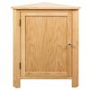 vidaXL Corner Cabinet Brown Solid Oak Wood Compact Corner Cabinet