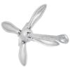 vidaXL Folding Anchor Silver 7.1 lb Malleable Iron