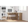 vidaXL Corner Desk Artisan Oak Engineered wood Medium Corner Desk