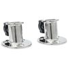 vidaXL Bimini Round Base for 1.02 " Tube 2 pcs&nbsp;Stainless Steel
