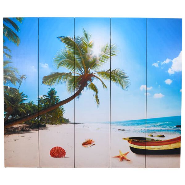 vidaXL Folding Room Divider 78.7"x66.9" Beach