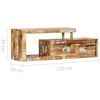 vidaXL TV Cabinet Various shades of wood
