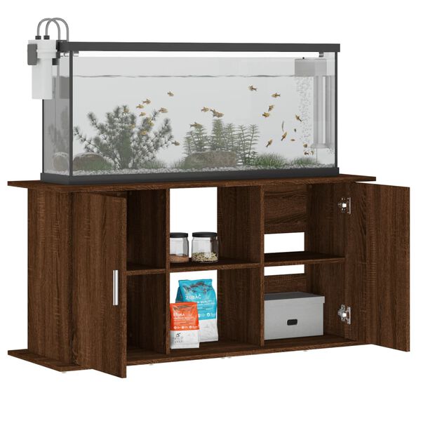 vidaXL Aquarium Stand Brown Oak Engineered wood