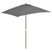 Porte-parasol en acier inoxydable et granit poli couleur gris Vida XL 40550  - Habitium®