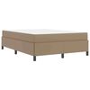 vidaXL Bed Frame with Mattress Cappuccino 63" x 78.7" Faux leather