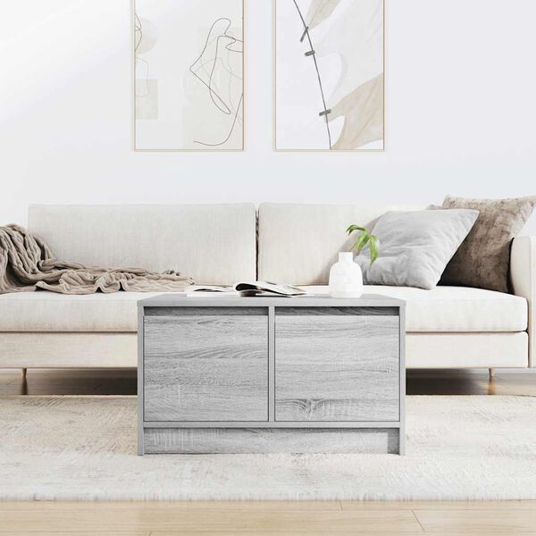 vidaXL Coffee Table Grey Sonoma Engineered wood Low Coffee Table