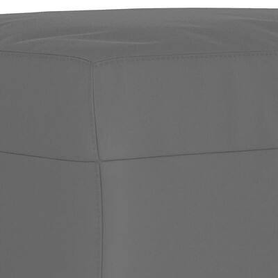 vidaXL Footstool Dark Gray 27.6"x21.7"x16.1" Microfiber Fabric