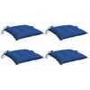 vidaXL Chair Cushion Set of 4 Blue Oxford fabric (100% polyester)