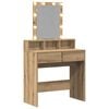 vidaXL Dressing Table Old Wood 80 x 41 x 144.5 cm Engineered wood