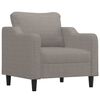 vidaXL Sofa Set Taupe Fabric (100% polyester), Metal, Textilene, Plywood