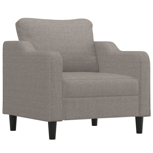 vidaXL Sofa Set Taupe Fabric (100% polyester), Metal, Textilene, Plywood