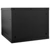 vidaXL Network Cabinet with Storage Black 60 x 60 x 50 cm Steel