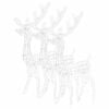 vidaXL Reindeer Christmas Decoration Set of 3 Blue Acrylic Large
