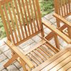 vidaXL Garden Chair Set of 6 Brown Solid Acacia Wood Standard Foldable
