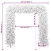 vidaXL Christmas Tree Arch White PVC, Steel Large Durable
