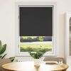 vidaXL Roller blind blackout 47.2" x 68.9" Black