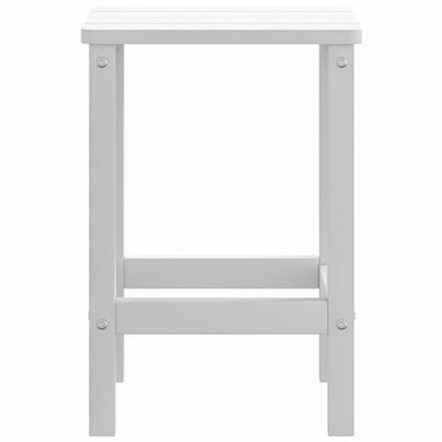 vidaXL Patio Adirondack Table White 15"x15"x18.1" HDPE