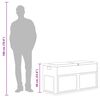 vidaXL Storage Box Black Plastic (with wood texture) 84.5 gal